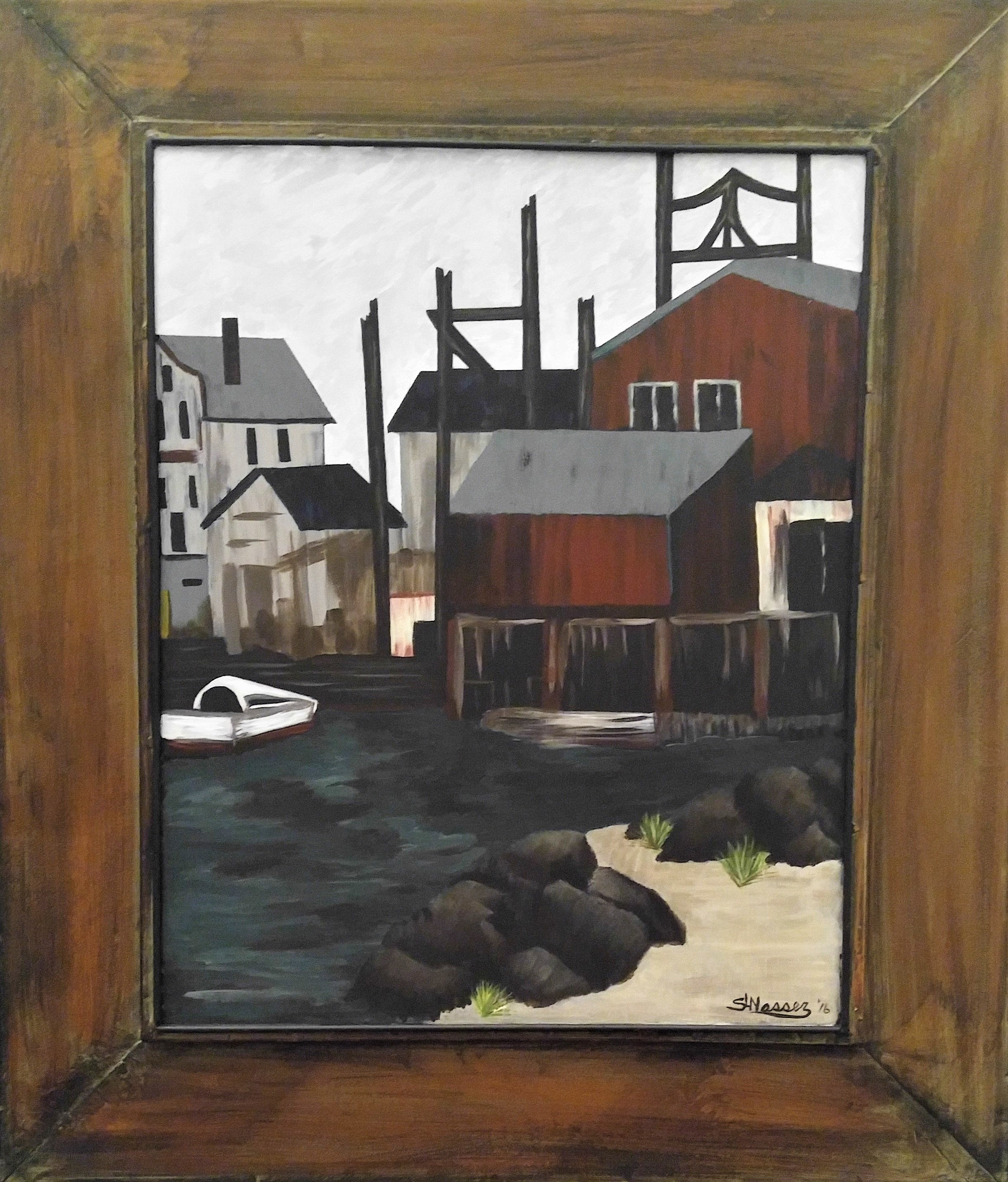 Bodega Bay On Metal